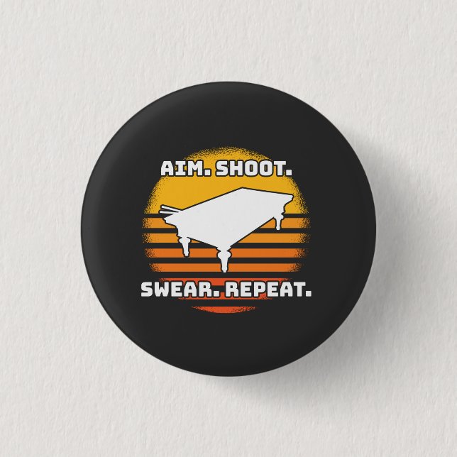 Billiard Retro Vintage Button (Front)