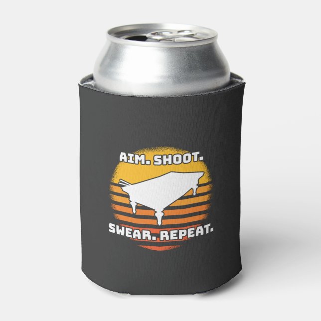 Billiard Retro Vintage Can Cooler (Can Front)