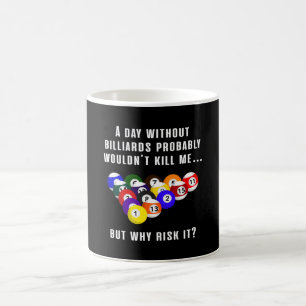 Billiard Snooker Pool Billiards 8 Ball Funny Gift Coffee Mug