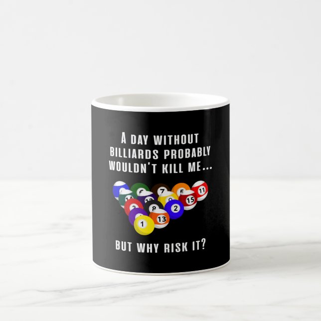Billiard Snooker Pool Billiards 8 Ball Funny Gift Coffee Mug (Center)