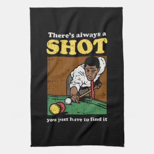 Billiard Snooker Retro Kitchen Towel