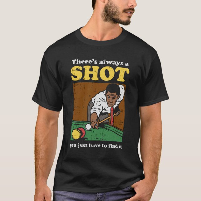 Billiard Snooker Retro T-Shirt (Front)