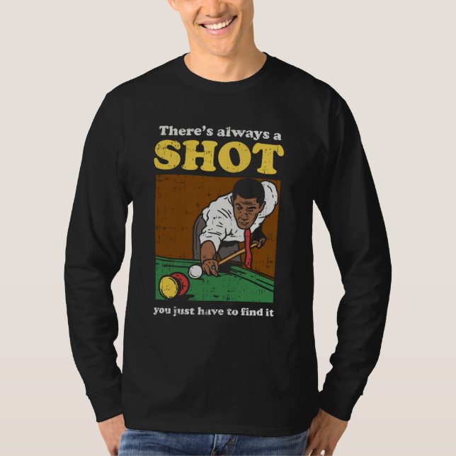Billiard Snooker Retro T-Shirt (Front)