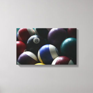 Billiard table canvas photograph game room photo print