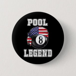 Billiard Team 8 Ll Pool Game Player Gifts For Pool Button