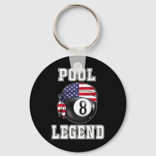 Billiard Team 8 Ll Pool Game Player Gifts For Pool Keychain