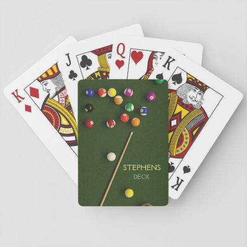 Billiard Themed Playing Cards