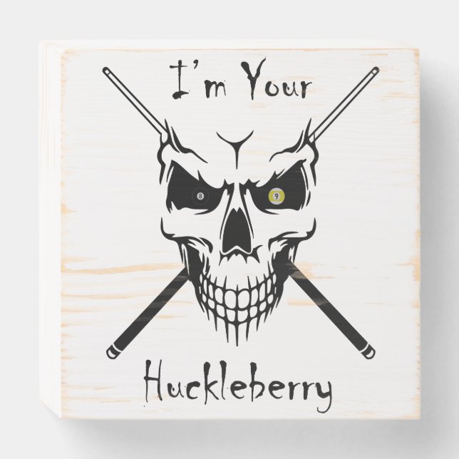 Billiard Wood Box Sign (Front Horizontal)