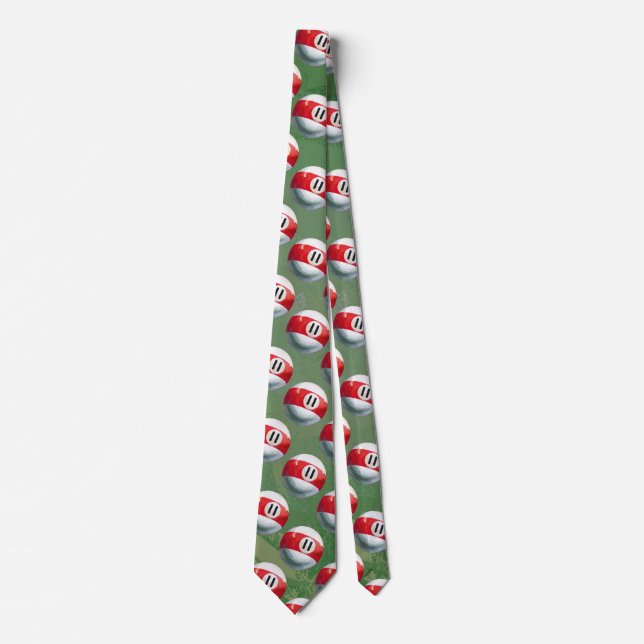 Billiards 11 Ball Pattern Tie (Front)
