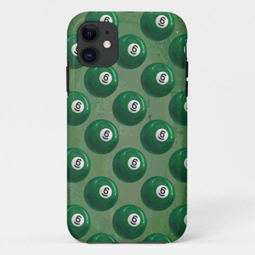 Billiards 6 Ball Pattern iPhone 11 Case