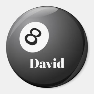 Billiards, 8 Ball template Magnet