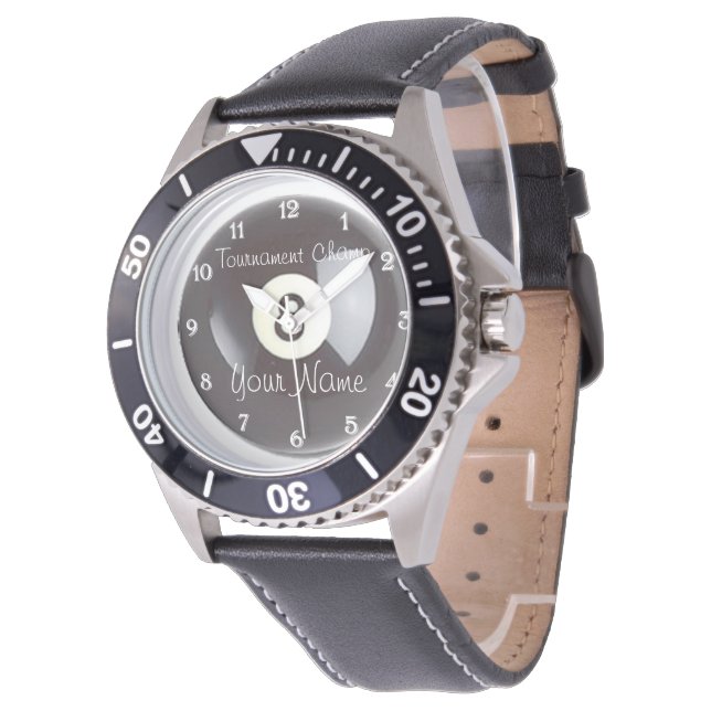 Billiards 8 Ball Watch (Angled)