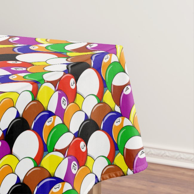 Billiards Abstract Pattern Tablecloth
