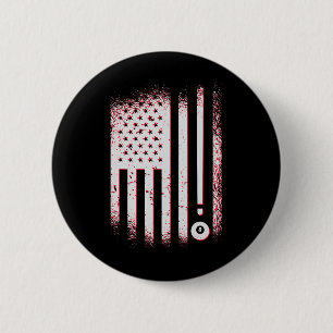 Billiards American Flag Usa Pool Players And Billa Button
