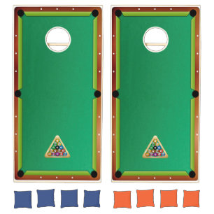 Billiards and cornhole set