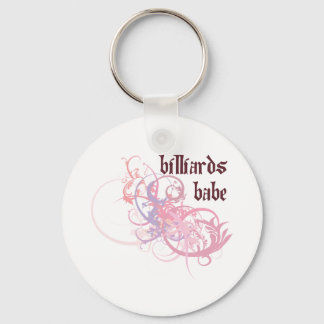 Billiards Babe Keychain