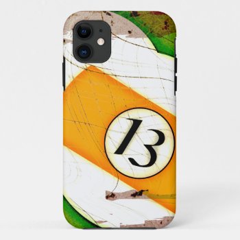 Billiards Ball Number 13 Iphone 11 Case by manewind at Zazzle