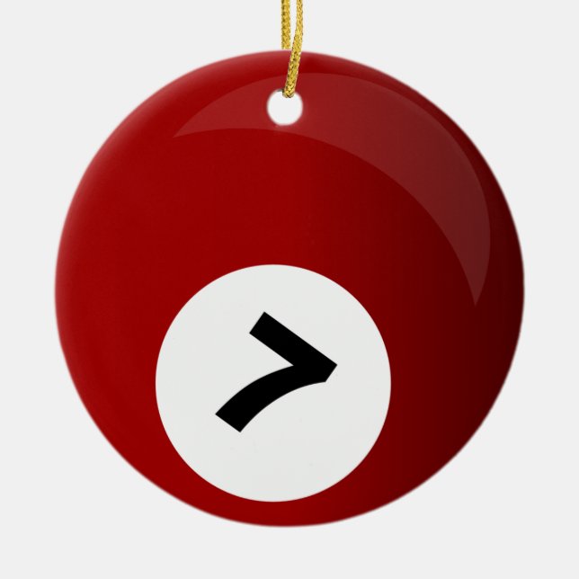 billiards ball ornament (Front)
