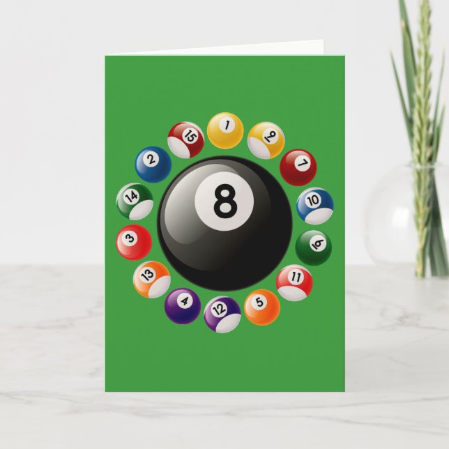 BILLIARDS BALLS CARD (Front)