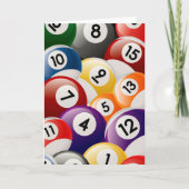 BILLIARDS BALLS COLLAGE CARD | Zazzle