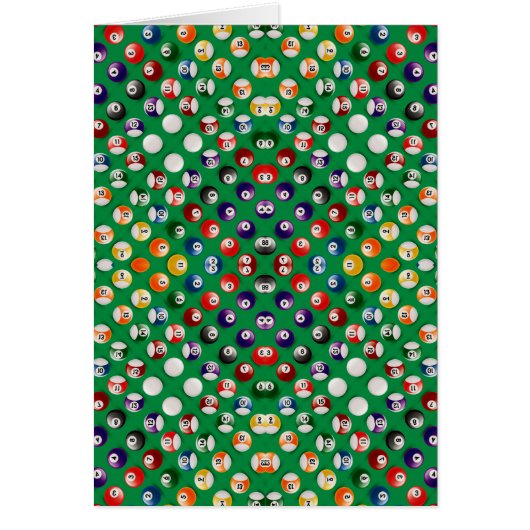 BILLIARDS BALLS PATTERN CARDS (Front)