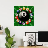 BILLIARDS BALLS POSTER | Zazzle