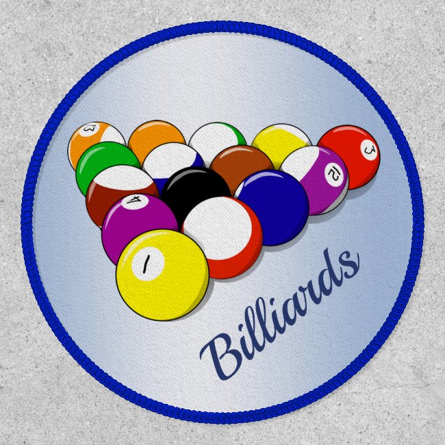 Billiards Blue Patch