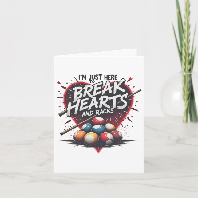 Billiards Break Heart And Racks 8 Ll Pool Shark 9  Card (Front)
