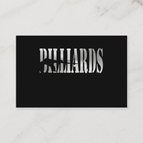 Billiards Business Card