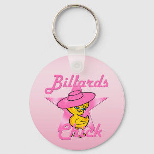 Billiards Chick #8 Keychain