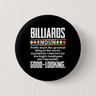 Billiards Definition - Funny Billiard 8 Ball Pool  Button
