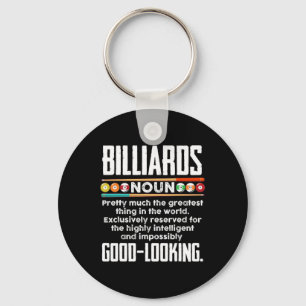 Billiards Definition - Funny Billiard 8 Ball Pool  Keychain