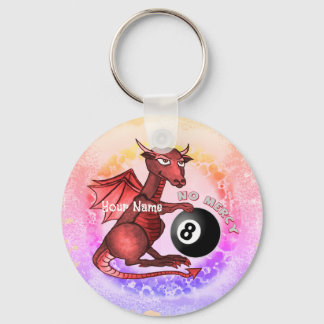 Billiards Dragon  Keychain