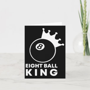Billiards Eight Ball King 8 Ball Pool Player Lucky Card