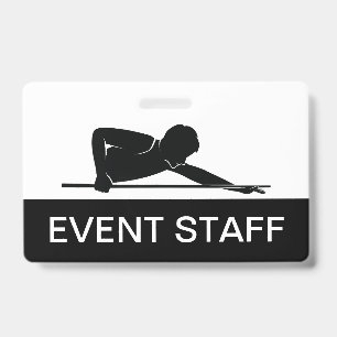 Billiards Event Staff Budget Event Badges