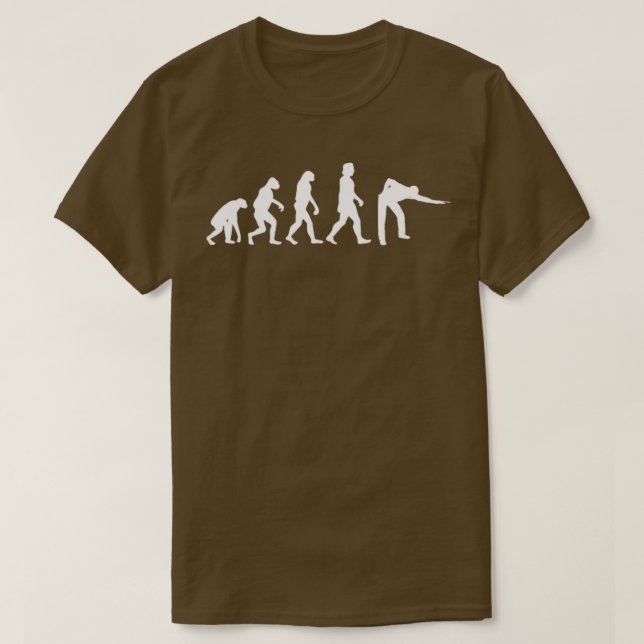 Billiards Evolution  T-Shirt (Design Front)