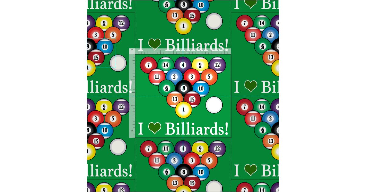 Billiards Fabric Zazzle