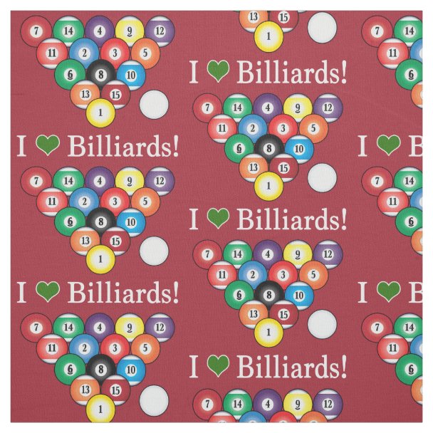 Billiard Ball Fabric Zazzle