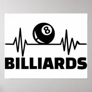 Billiards frequency poster