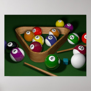 Billiards game poster