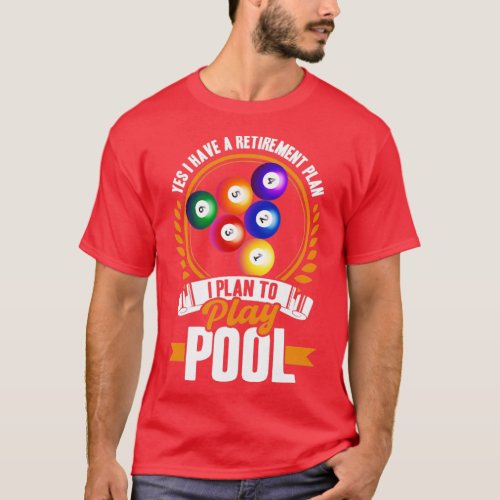 Billiards Gift Idea Billiard Player Pool Snooker   T_Shirt