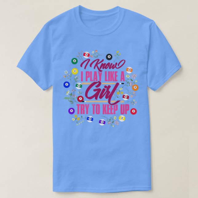 Billiards Girl  T-Shirt (Design Front)