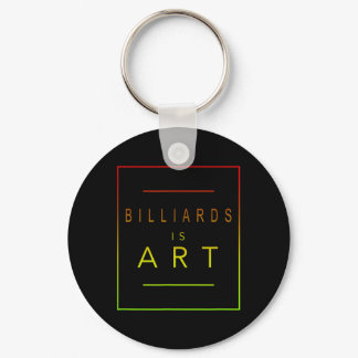 Billiards - Is Art - Billiard - Aesthetic Hob  Keychain