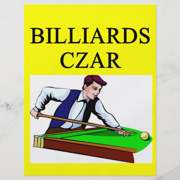 BILLIARDS joke Flyer