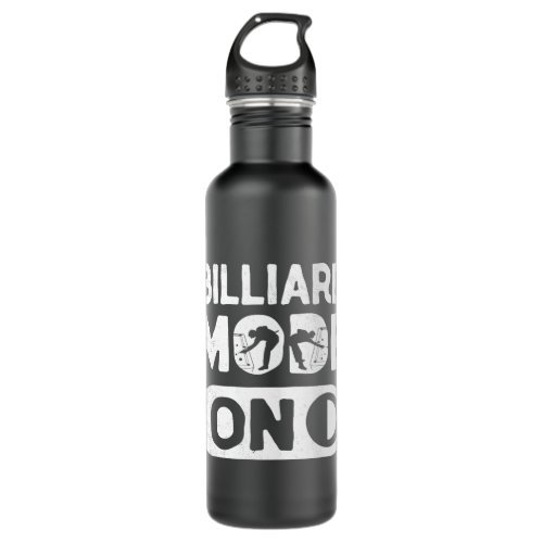 Billiards Kid Definition Funny Pool Player Stainless Steel Water Bottle