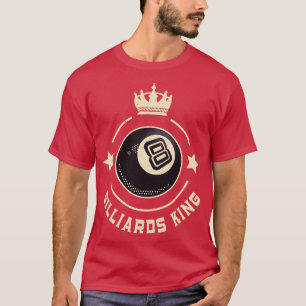 Billiards King 8 Ball Retro Snooker T-Shirt