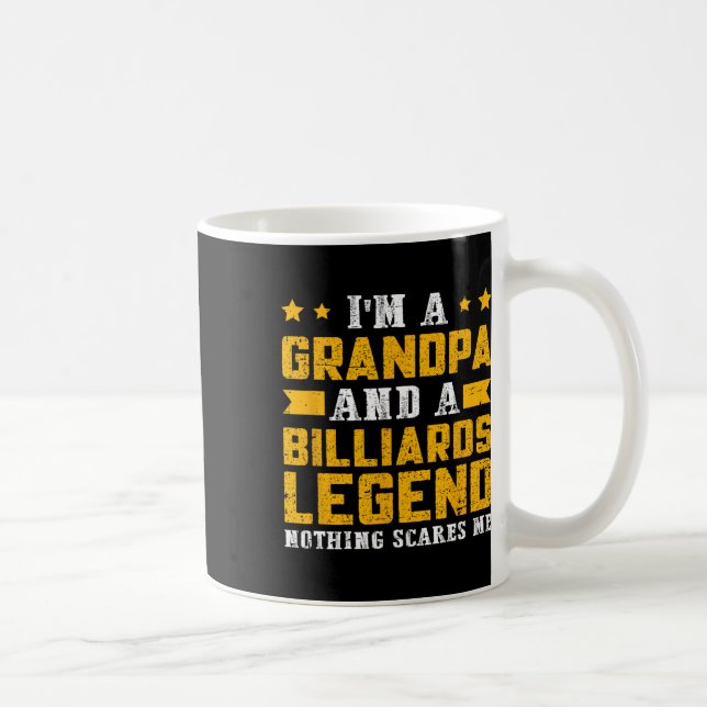 Billiards Legend Grandpa  Coffee Mug (Right)