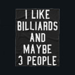 Billiards Lover Vintage Inspired Pool Hall Aesthet Fleece Blanket<br><div class="desc">Billiards Lover Vintage Inspired Pool Hall Aesthetic</div>