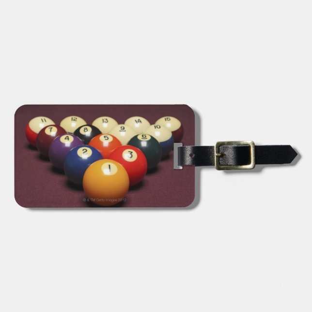 Billiards Luggage Tag (Front Horizontal)