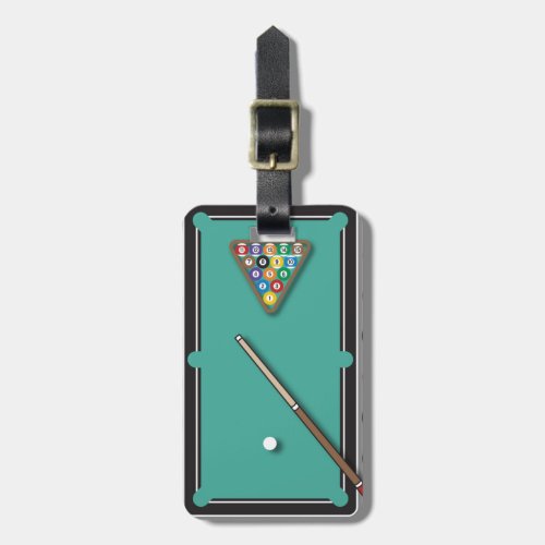 Billiards Luggage Tag